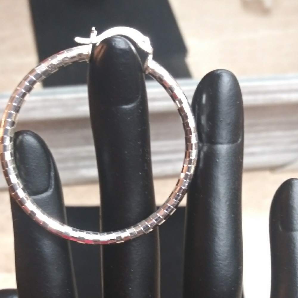 .925 hoop earrings